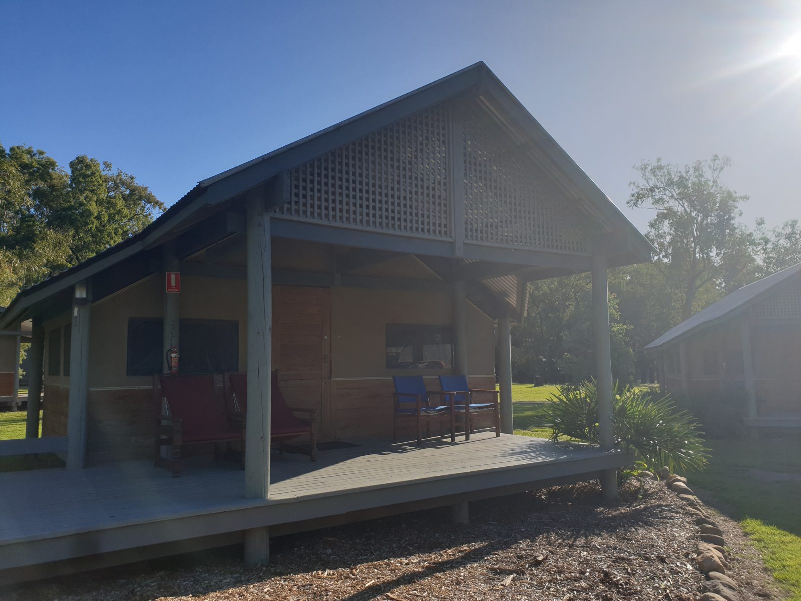 Our glamping tent at Carnarvon