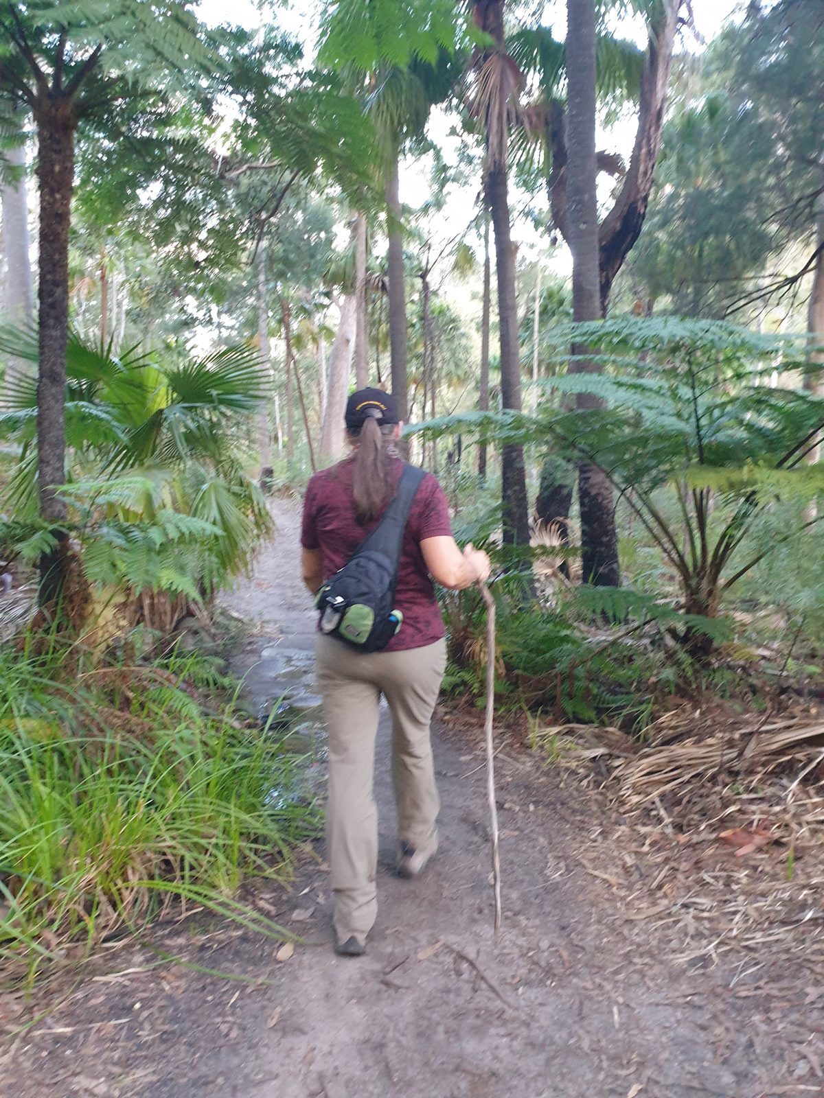 Kayleen on the trail
