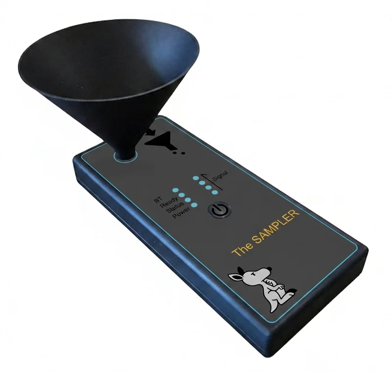 The Sampler — handheld gold detection device